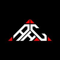 ahc brief logo creatief ontwerp met vector grafisch, ahc gemakkelijk en modern logo in driehoek vorm geven aan.