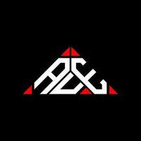 aue brief logo creatief ontwerp met vector grafisch, aue gemakkelijk en modern logo in driehoek vorm geven aan.