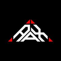 aax brief logo creatief ontwerp met vector grafisch, aax gemakkelijk en modern logo in driehoek vorm geven aan.