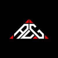aug brief logo creatief ontwerp met vector grafisch, aug gemakkelijk en modern logo in driehoek vorm geven aan.