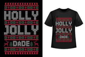 hulst vrolijk vader - Kerstmis t-shirt ontwerp sjabloon vector