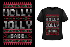 hulst vrolijk schat - Kerstmis t-shirt ontwerp sjabloon vector