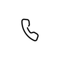 telefoon lijn icoon ontwerp vector illustratie