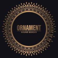 luxe ornament patroon cirkel ontwerp vector