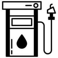 benzine station. gereedschap voor vulling benzine vector