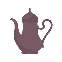 silhouet van koffie pot vector