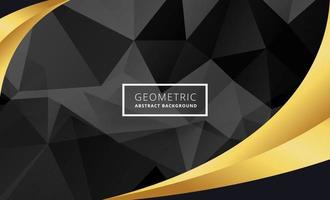 zwart goud kleur luxe diamant patroon achtergrond vector