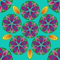 kleurrijk bloem mandala's achtergrond. wijnoogst decoratief elementen. oosters patroon, vector illustratie. Islam, Arabisch, Indisch, Turks, Pakistan, Chinese, poef motieven voor omslag, kleding stof, textiel