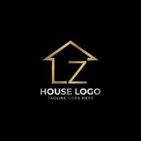 minimalistische brief z luxueus huis logo vector ontwerp voor echt landgoed, huis huur, eigendom middel