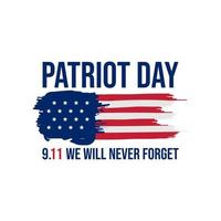 911 patriot dag achtergrond patriot dag september vector beeld