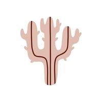 zacht boho cactus speelgoed. boho baby kinderkamer Scandinavisch neutrale decor element. baby douche minimalistische clip art voor pasgeboren vector