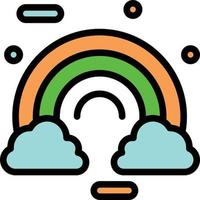 vieren wolk kleurrijk Ierland Iers bedrijf logo sjabloon vlak kleur vector