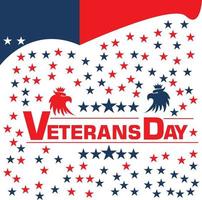 achtergrond veteranen dag en eagle.veterans dag adelaar embleem. Amerikaans symbool van vrijheid. retro kleur logo van valk. vector