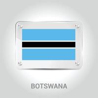 botswana vlag ontwerp vector