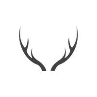 hert hoorns logo sjabloon vector icoon illustratie ontwerp
