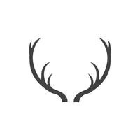 hert hoorns logo sjabloon vector icoon illustratie ontwerp