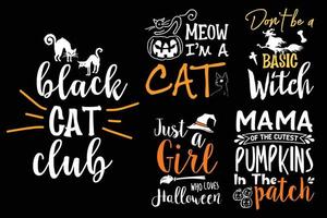 typografie halloween t overhemd ontwerp. vector