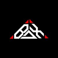 bdx brief logo creatief ontwerp met vector grafisch, bdx gemakkelijk en modern logo in driehoek vorm geven aan.