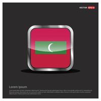 Maldiven vlag ontwerp vector