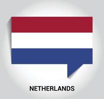 Nederland vlaggen ontwerp vector