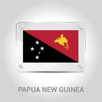 Papoea nieuw Guinea vlaggen ontwerp vector