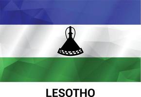 Lesotho onafhankelijkheid dag ontwerp vector