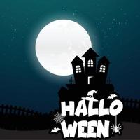 gelukkig halloween eng nacht achtergrond vector