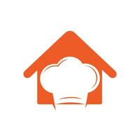 chef logo ontwerp. koken hoed icoon. vector symbool voor menu restaurant cafe bistro.