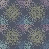 abstract en bloemen naadloos patroon vector