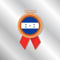 illustratie van Honduras vlag sjabloon vector