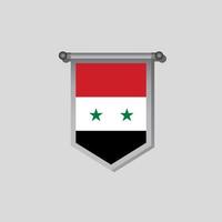 illustratie van Syrië vlag sjabloon vector