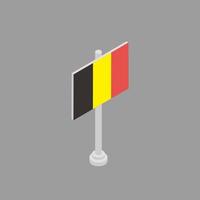 illustratie van belgie vlag sjabloon vector