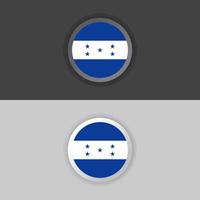 illustratie van Honduras vlag sjabloon vector