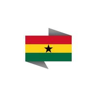 illustratie van Ghana vlag sjabloon vector