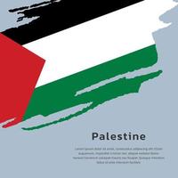 illustratie van Palestina vlag sjabloon vector