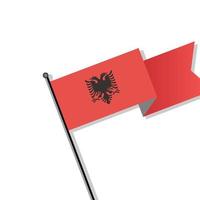 illustratie van Albanië vlag sjabloon vector