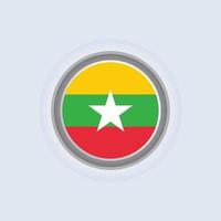 illustratie van Myanmar vlag sjabloon vector