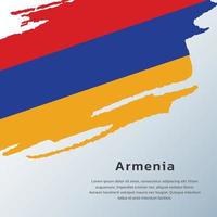 illustratie van Armenië vlag sjabloon vector