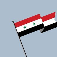 illustratie van Syrië vlag sjabloon vector