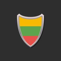 illustratie van Litouwen vlag sjabloon vector