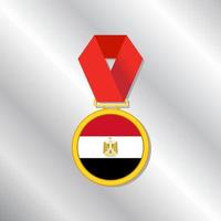 illustratie van Egypte vlag sjabloon vector