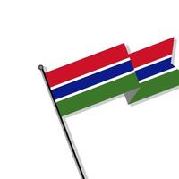 illustratie van Gambia vlag sjabloon vector