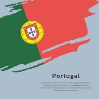 illustratie van Portugal vlag sjabloon vector