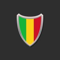 illustratie van Mali vlag sjabloon vector