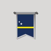 illustratie van Curacao vlag sjabloon vector