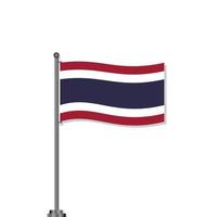 illustratie van Thailand vlag sjabloon vector