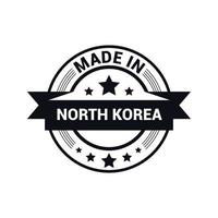 noorden Korea postzegel ontwerp vector