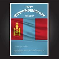 gelukkig onafhankelijkheid dag ontwerp kaart vector met vlaggen