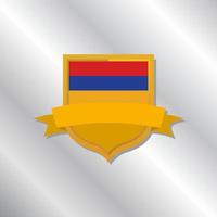 illustratie van Armenië vlag sjabloon vector