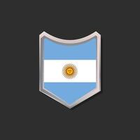 illustratie van Argentinië vlag sjabloon vector